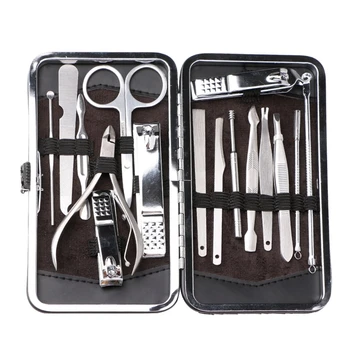 

16Pcs Men Women Nail Care Personal Manicure & Pedicure Set Travel Grooming Kit