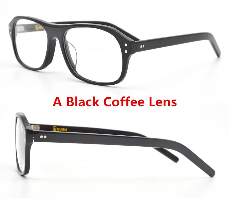 Фильм Kingsman золотой круг эггси Гарри Харт Косплей-очки солнцезащитные очки - Цвет: A Black Coffee Lens