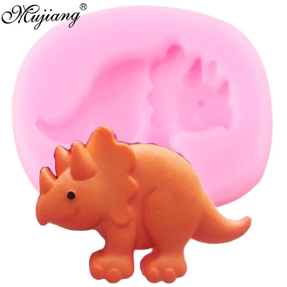 

3D Triceratops Dinosaur Silicone Molds Candy Chocolate Fondant Mold Baby Birthday Cake Decorating Tools Resin Clay Soap Moulds