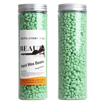 

400g No Strip Depilatory Hard Wax Bean Hot Film Pellet Waxing Bikini Hair Removal Bean Hair Removal Bean Tea Tree Flavor ma25