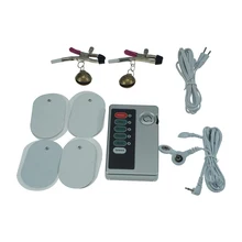 Electric shock nipple clamp clip sex toy electro shock breast masseger physical medical therapy sex products