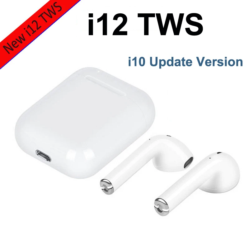 

i12 TWS 1:1 Air Pods Mini Wireless Bluetooth V5.0 Earphone Touch Control Binaural Call Earbuds PK I10 For iPhone Android Xiaomi