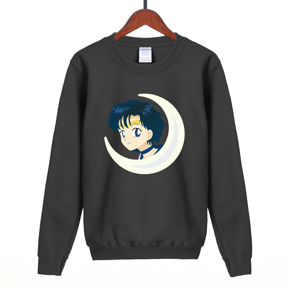 

2019 Spring Winter Female Sweatshirt Hoody Sailor Moon Character Printed Hoodies Women Soprt Suit Tracksuits Pullovers Harajuku