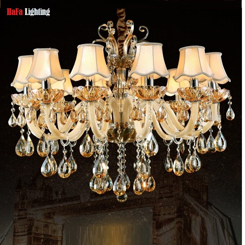 Lustre de Cristal Sala de Estar Lustres de Cristal Pingentes e Lustres Lâmpada de Iluminação Moderna Decoração Tiffany Home Indoor 2 decoração tiffany pingentes e lustres iluminação para casa lâmpada interior