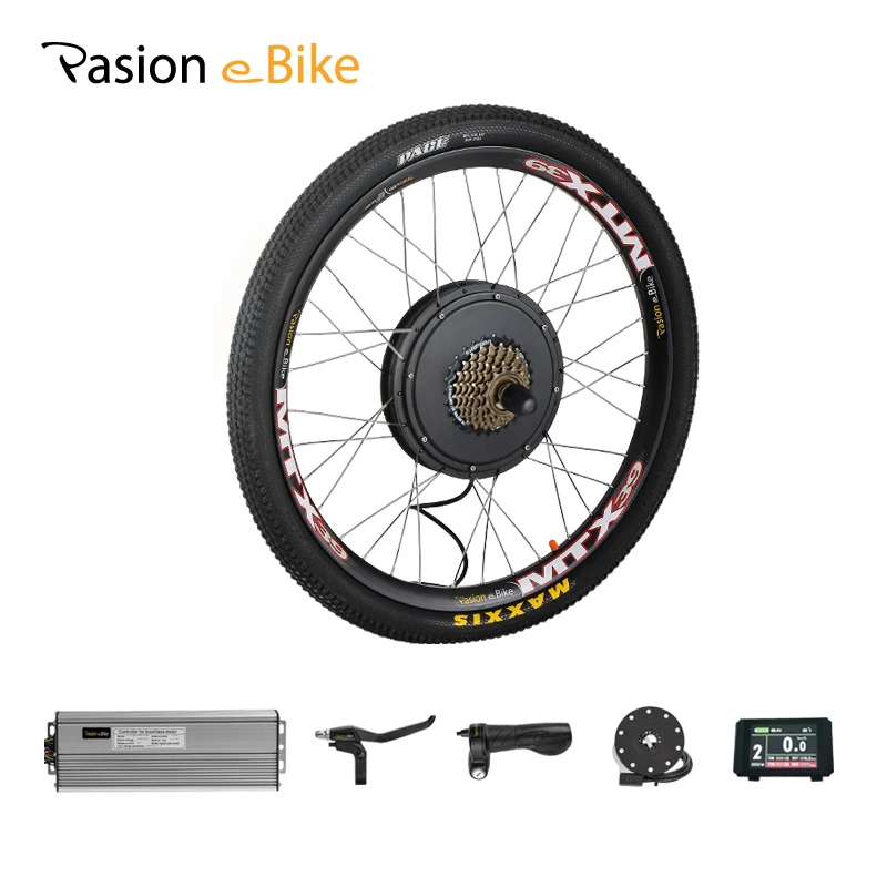

26inch 7-Speed Rear Motor Wheel 48V 1500W Electric Bike Wheel Kit Electric Bicycle Conversion Kit for Rear Hub Motor Kit