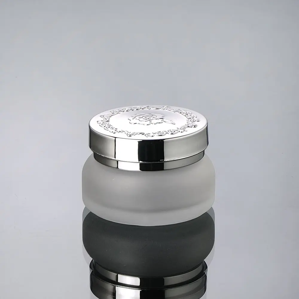 Download Aliexpress.com : Buy 30G frosted glass cream jar with silver lid,cosmetic container,,cream jar ...