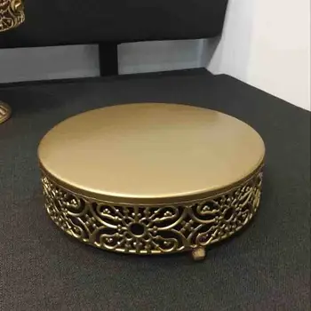 

Gold Wedding Dessert Tray Cake Stand Cupcake Pan Party Supply 1PCS / Set or 2 pcs,The cake table free shipping