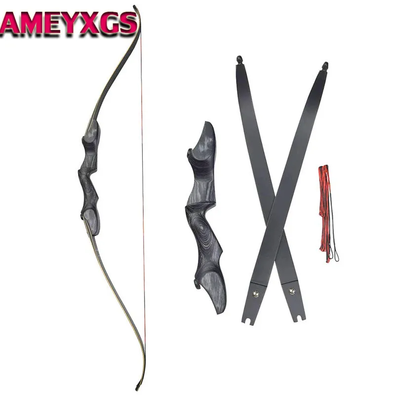 1pc 60" Ilf Archery Takedown American Hunting Bow 30lbs60lbs Wooden