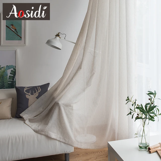 Lino Beige tulle tende per il salone Moderno lino tende trasparenti per la camer Lino Beige tulle tende per il salone Moderno lino tende trasparenti per la camer