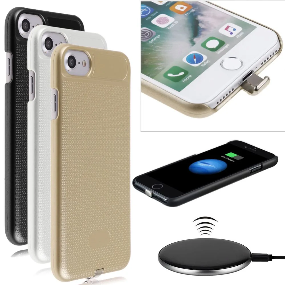 imágenes para Polvo de Carga Plug Cap QI Cargador de la Energía de Carga Inalámbrica Pad Receptor Caso Protector para el iphone 7 6 6 S imágenes para Polvo de Carga Plug Cap QI Cargador de la Energía de Carga Inalámbrica Pad Receptor Caso Protector para el iphone 7 6 6 S
