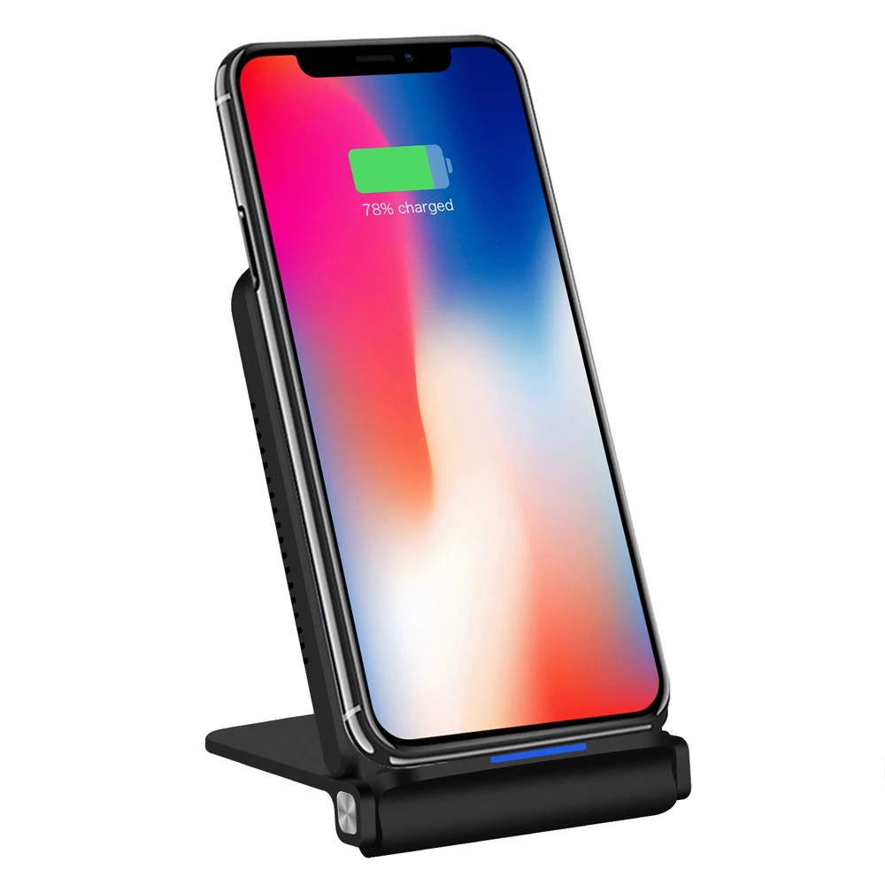 

Qi Wireless Charger for iPhone X/XS Max XR 8 Plus Foldable Wireless Charging Pad for Samsung Galaxy S8 S9/S9+ Note 9