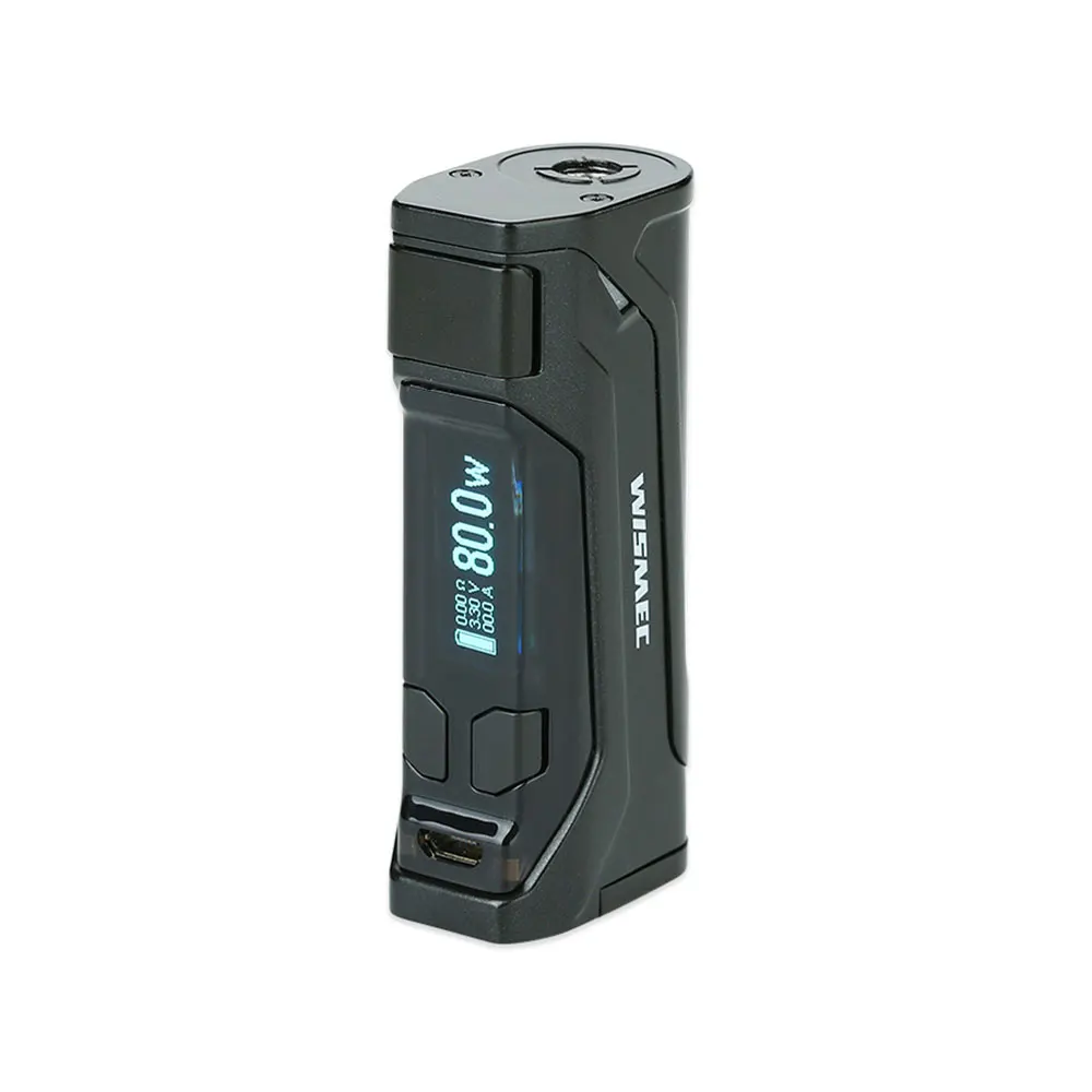 Модуль WISMEC CB-80 TC, макс. выход 80 Вт и 0,91 дюймовый дисплей, без 18650, батарейный блок, мод, электронная сигарета, Vape мод - Цвет: Черный