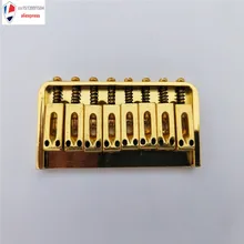 8 String Fixed Type Bridge Saddle For Electric Guitar Parts w/ Wrench Screw Color Golden : image 8 String Fixed Type Bridge Saddle For Electric Guitar Parts w/ Wrench Screw Color Golden