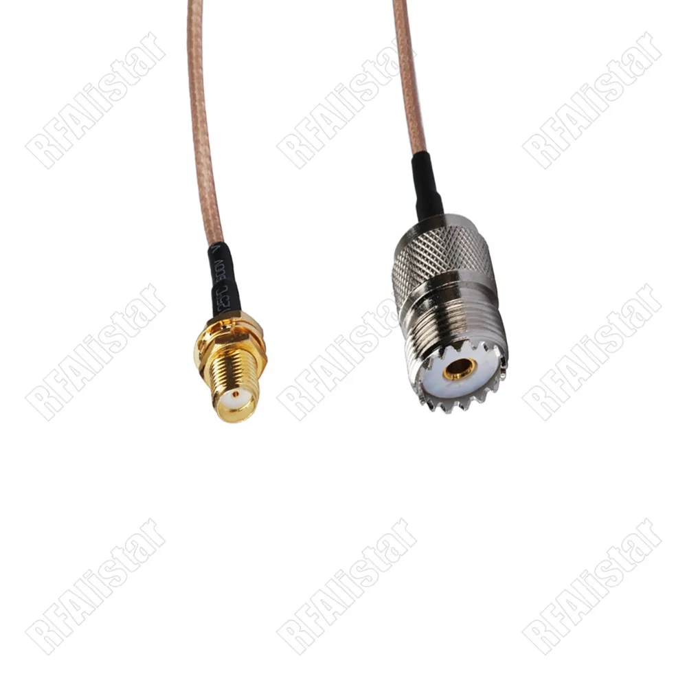 SMA Female to UHF SO239 Jack RG316 RF Pigtail коаксиальный кабель в сборе для любительской