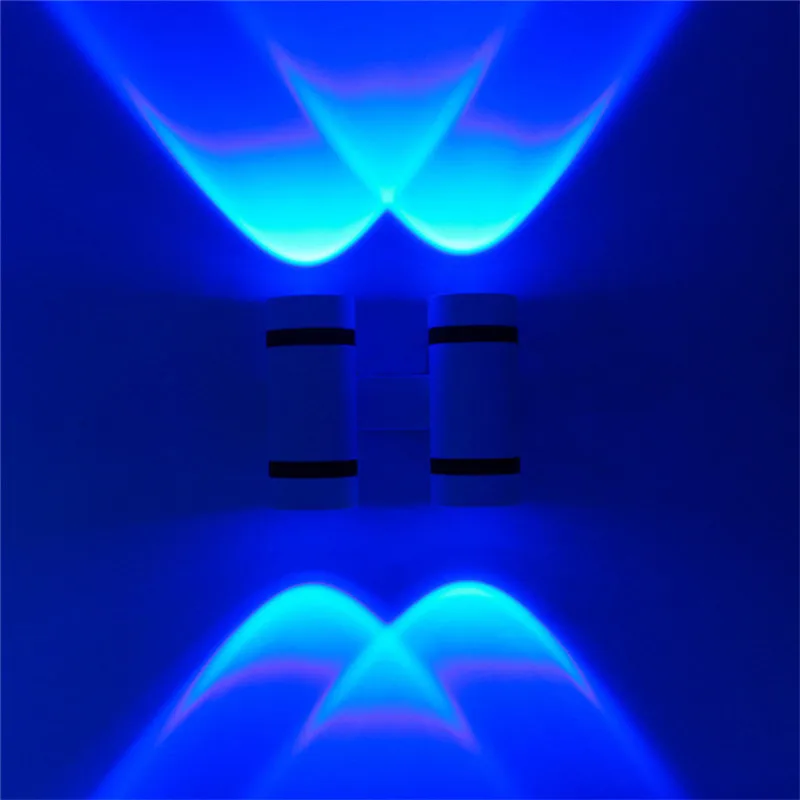 

12W Led Wall lamp AC85-265V LED 4leds Double head lighting multi color modern European style indoor surface mounted wall light
