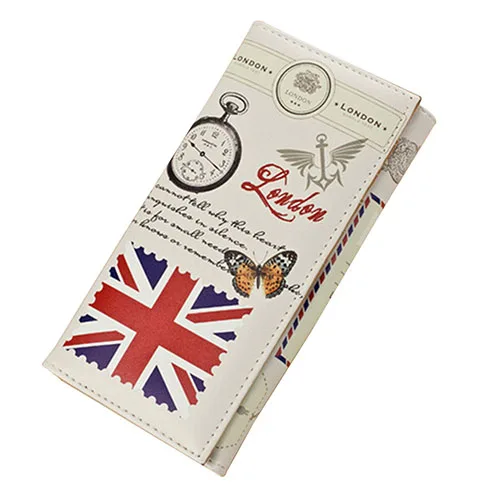  2016 Women's Bifold Wallet Faux Leather Scrawl Long Clutch Money Bag Phone Holder  8OKJ 