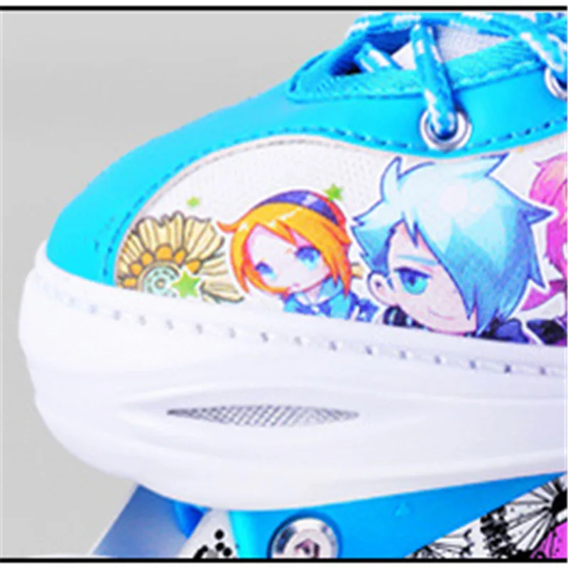 الأطفال مضمنة الأسطوانة تزلج الأحذية الشارع فرشاة التزلج المهنية قابل للتعديل بو عجلات Patines واقية دعوى للأطفال IA94