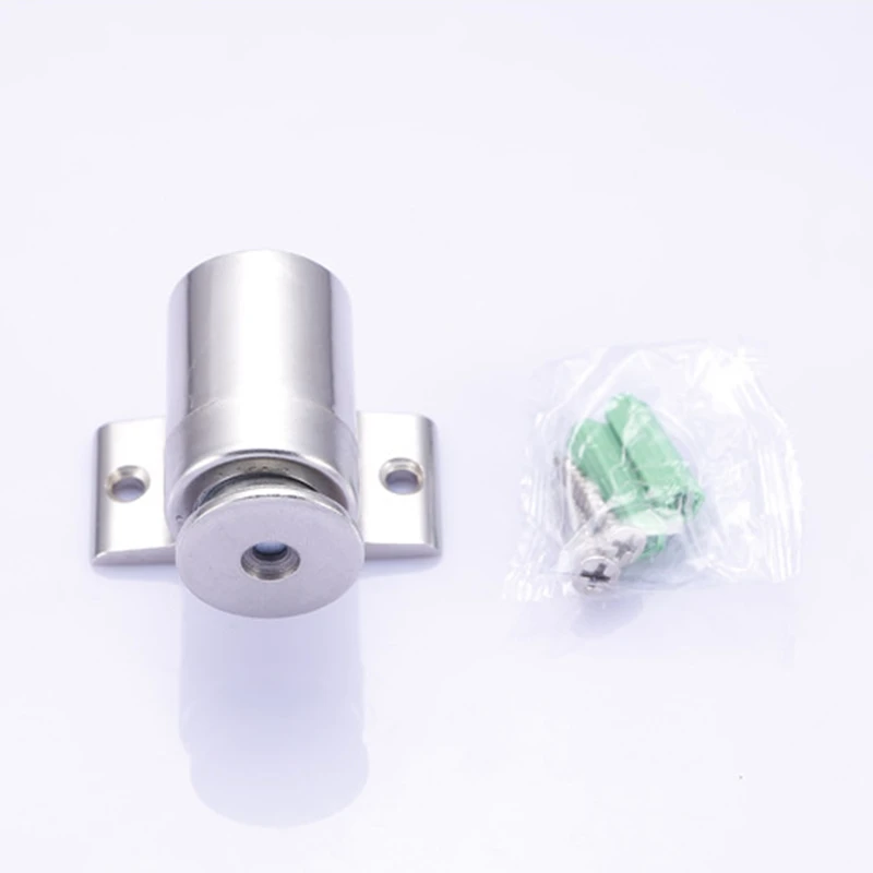 inc Alloy Magnetic Door Stop Holder Floor-mounted Stopper Stainless Steel Nickel Brushed For Furniture Hardware 5