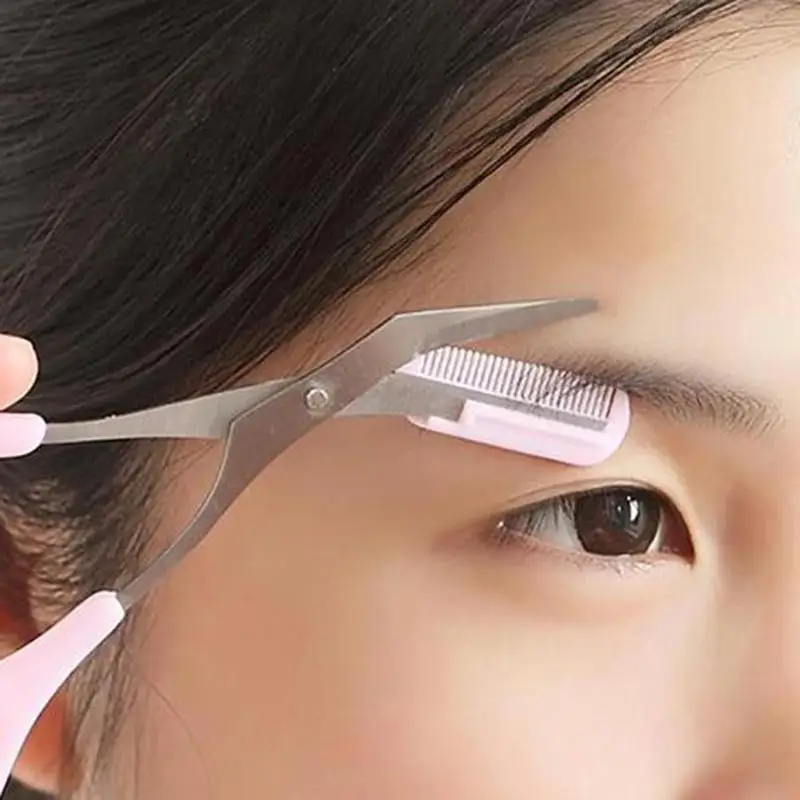 Корейские ножницы для бровей ножницы для волос ножницы для удаления бровей гребень косметические инструменты триммер Maquiagem