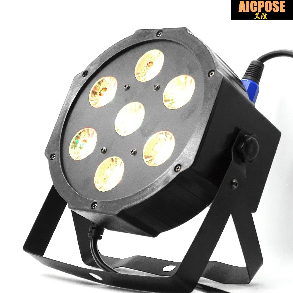 10 шт. 7x12 Вт горит Пар RGBW 4in1 Телевизор с номинальной с 10 в 1 кейс dmx512 disco огни профессиональный этап dj оборудование для