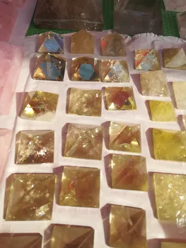 

40mm money wealth stone top quality big size good color citrine pyramid gemstone healing specimen