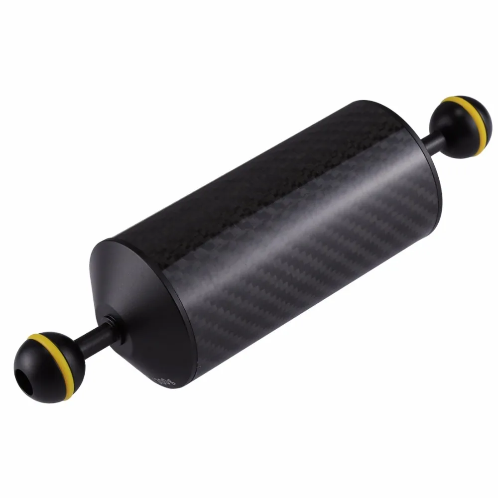 PULUZ Carbon Fiber Float Buoyancy Aquatic Arm Dual Ball Floating Diving Camera Underwater Tray 80mm 60mm | Электроника