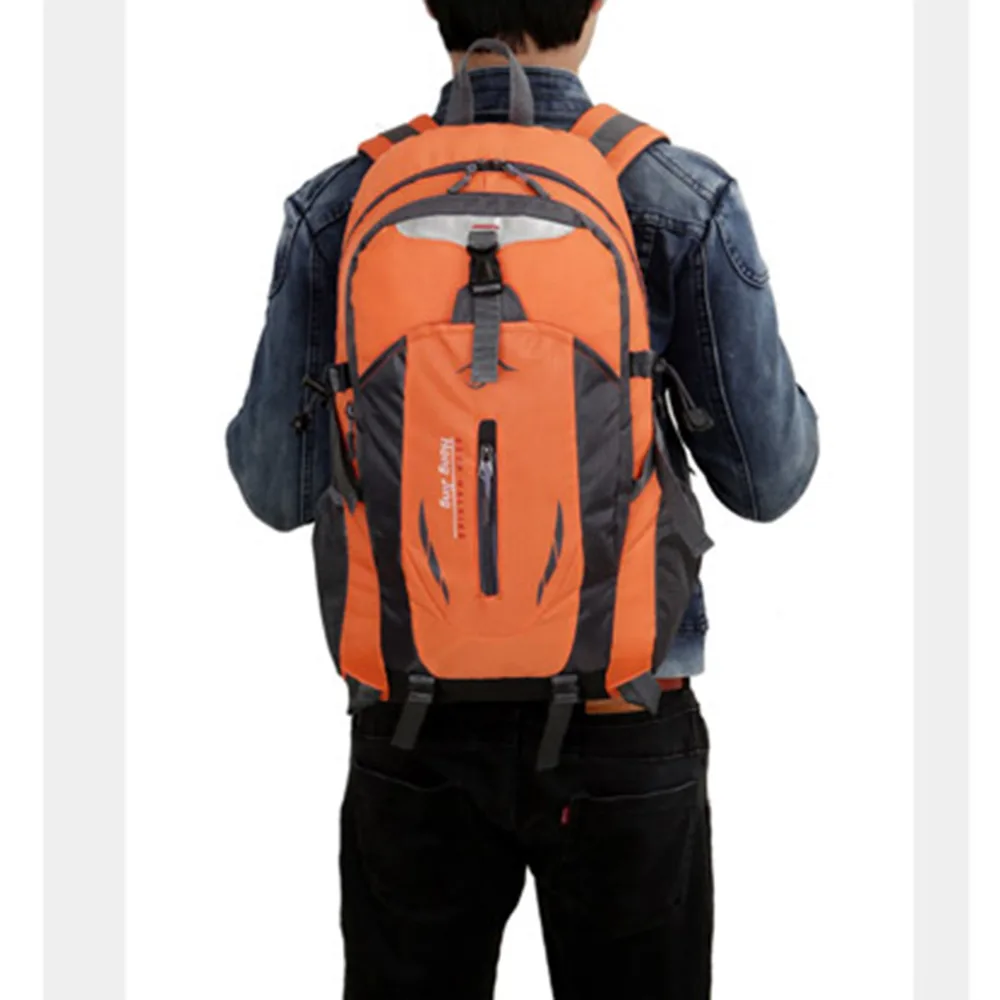 40L Outdoor Mountaineering Bags Water Repellent Nylon Shoulder Bag Men