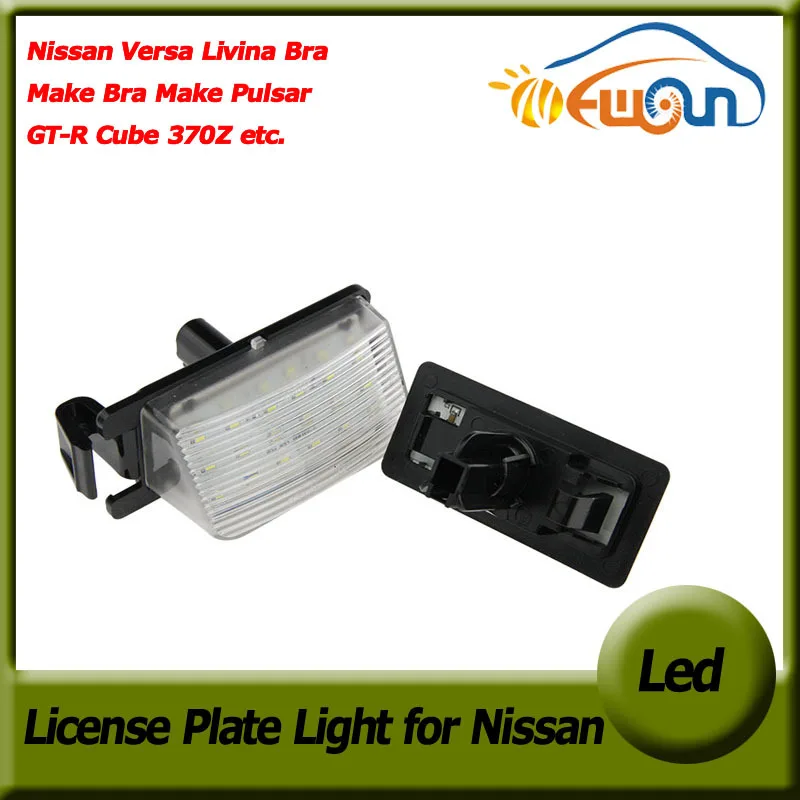 Xenon White LED License Number Plate Light Bulb for Nissan Versa Livina