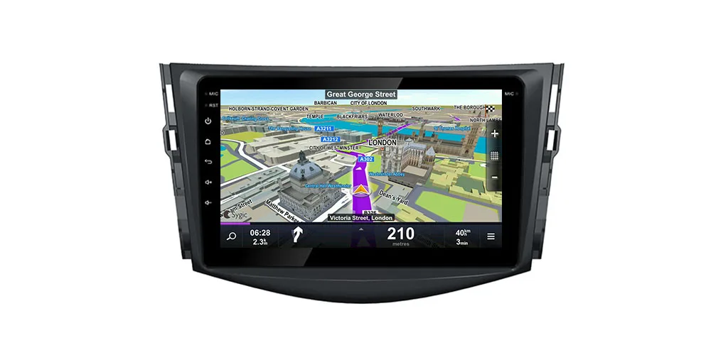 ZaiXi IPS 2 din Android 8.0 up car dvd radio player For Toyota RAV4 2005~2012 GPS navigation multimedia system HD Screen Stereo 6