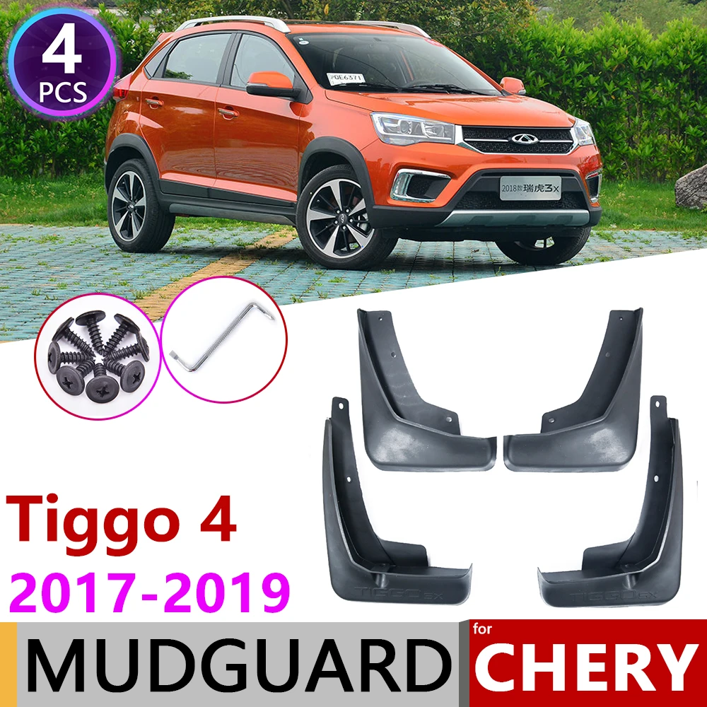 

4Pcs for Chery Tiggo 4 2017 2018 2019 Tiggo4 5x Mudguard Car Fender Fenders Splash Flaps Mud Guard Guards Mudflap Accessories