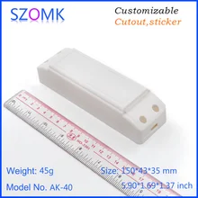 1 шт., 150*43*35 мм огнестойкий abs пластиковый корпус светодиодный блок питания пластмассовый корпус прибора светодиодный Электроника пластиковая коробка