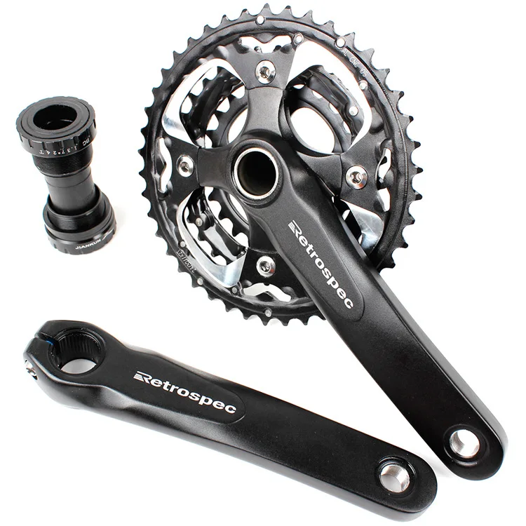 

30/33 Speed Aluminium Alloy Mountain Bicycle Chainwheels 170mm Crank 24-32-40/42T MTB Bike Cranksets With Bike Bottom Bracket