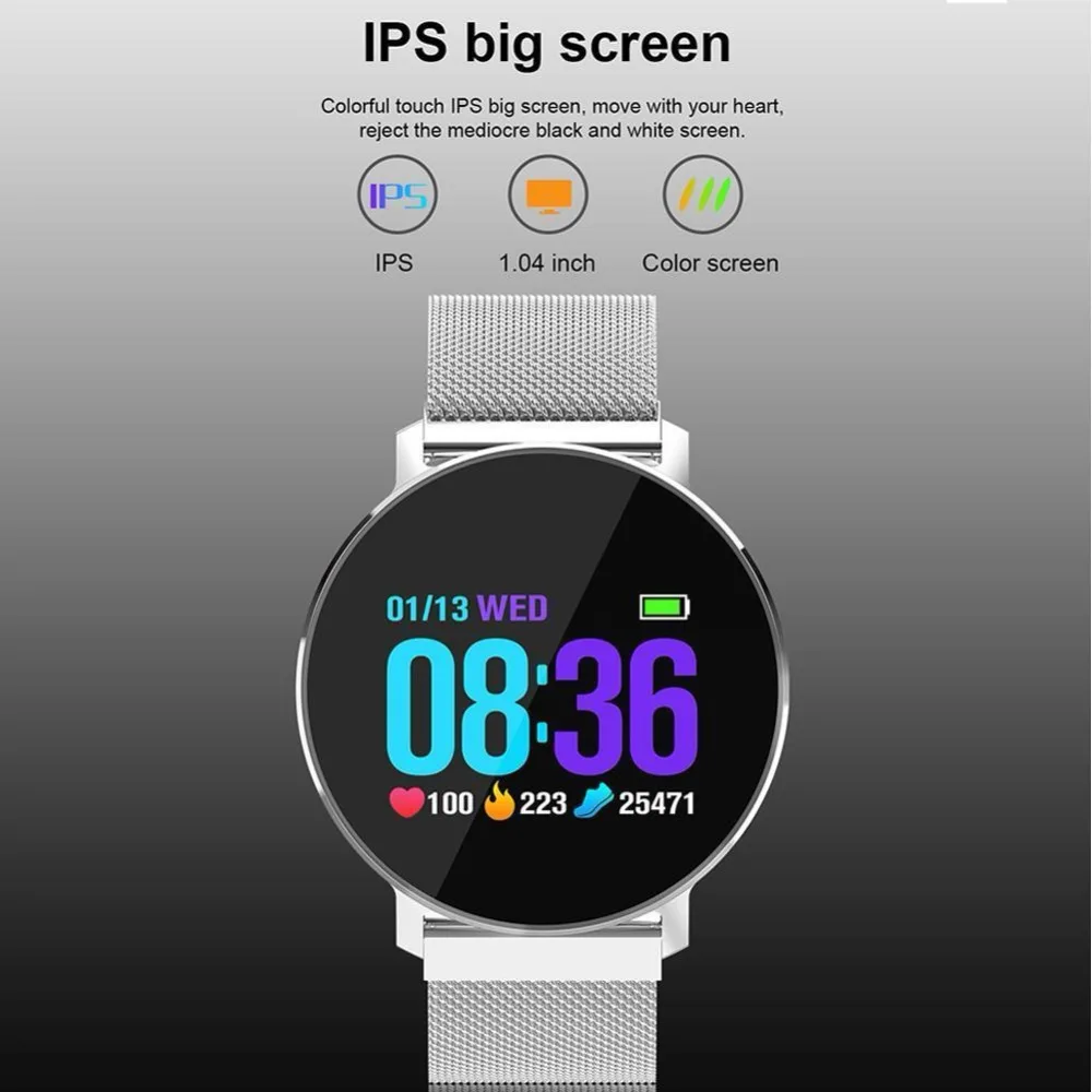 Timethinker T5 Для мужчин Смарт-часы Relojes Bluetooth Smartwatch крови Давление монитор сердечного ритма Фитнес трекер IP68 Водонепроницаемый
