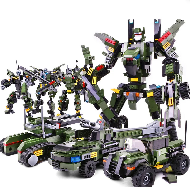 

3In1 Transform Series Tank Toy Robot Vehicle Transform Robot Building Blocks Toys Model Bricks Compatible Legoings Military City