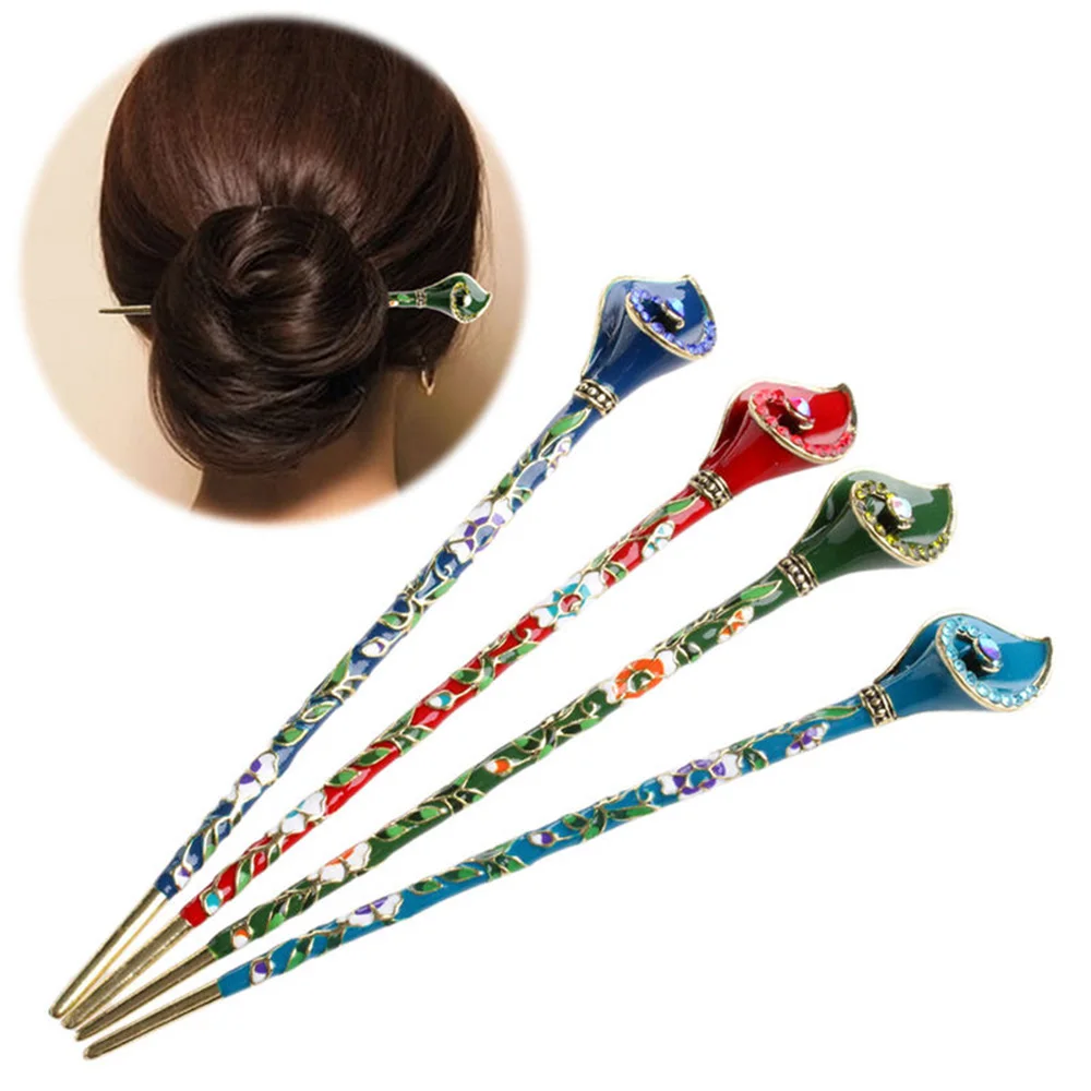 Модная женская металлическая заколка для волос сделанная вручную палочки для волос заколка для волос