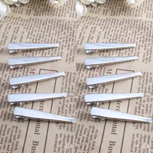 50 шт./лот зажимы для волос типа аллигатора 47 мм Металлические одинарные зубчатые аксессуары для волос Инструмент# UY283