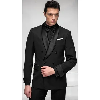

New Arrival 2017 Customized Wedding Tuxedos (Jacket+Pants) 2 Pieces Regular Groom Best Man Men Suits For Prom Party Casual style