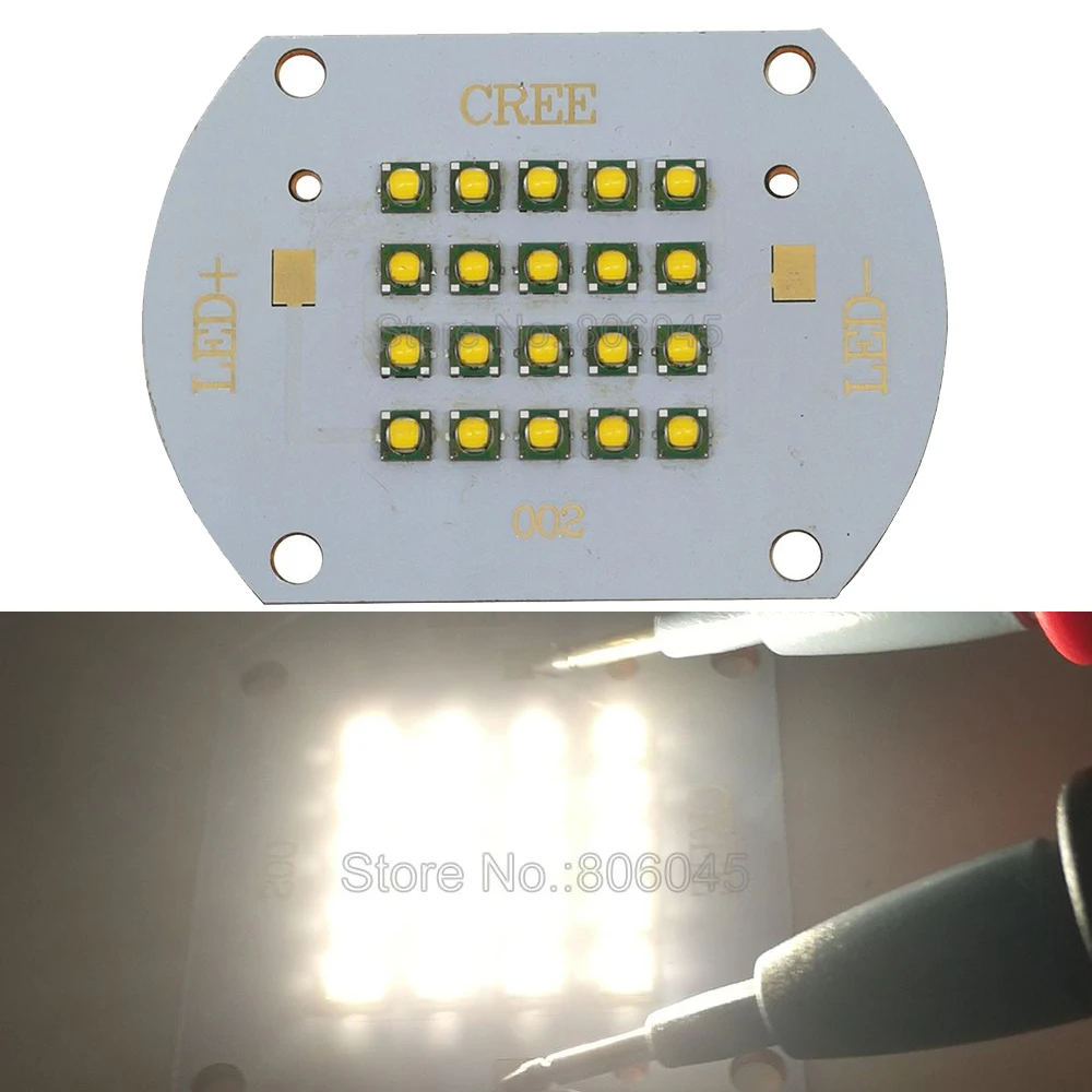 

60W Cree XP-E XPE Warm White 3000K Multichip 20LEDs Multichip LED Emitter Light Lamp DC 30-36V 1600mA For Street Lamp Lighting