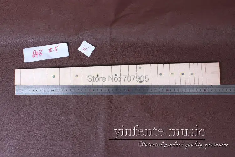 1 x 25,5 "kytarová hmatník elektrická kytara Maple dřevěná hmatník díly 1 # bodová inlay