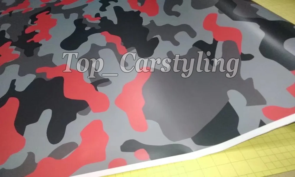 25- gray red black Camouflage  Camo vinyl wrap car sticker 3M Avery Arlon Vinyl (2)