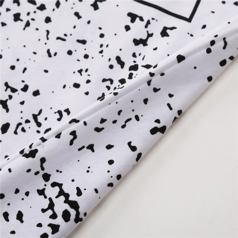 FREDD MARSHALL Brand Men T-shirts 2018 New Men\'s Cotton V Neck Short Sleeve Words Polka Dot Print Fashion Tee Shirt Tops Clothing  (12)
