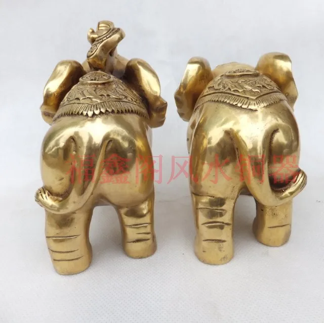 Лучший чистый медный украшения слон пара fortuneDiscount 30%|decorative elephants|decorative decorativedecor copper |