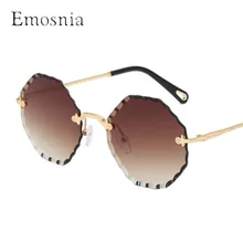 Emosnia круглые Modis солнцезащитные очки Oculos большие винтажные женские брендовые дизайнерские Роскошные новые трендовые желтые солнцезащитные очки фестиваль подарок