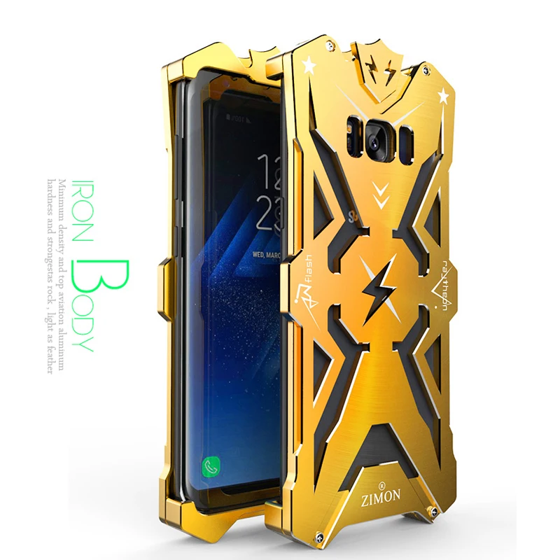 Для Samsung S8 S8 Plus чехол Роскошный Жесткий Тонкий ультра тонкий алюминиевый металлический бампер Броня защитный противоударный чехол для телефона