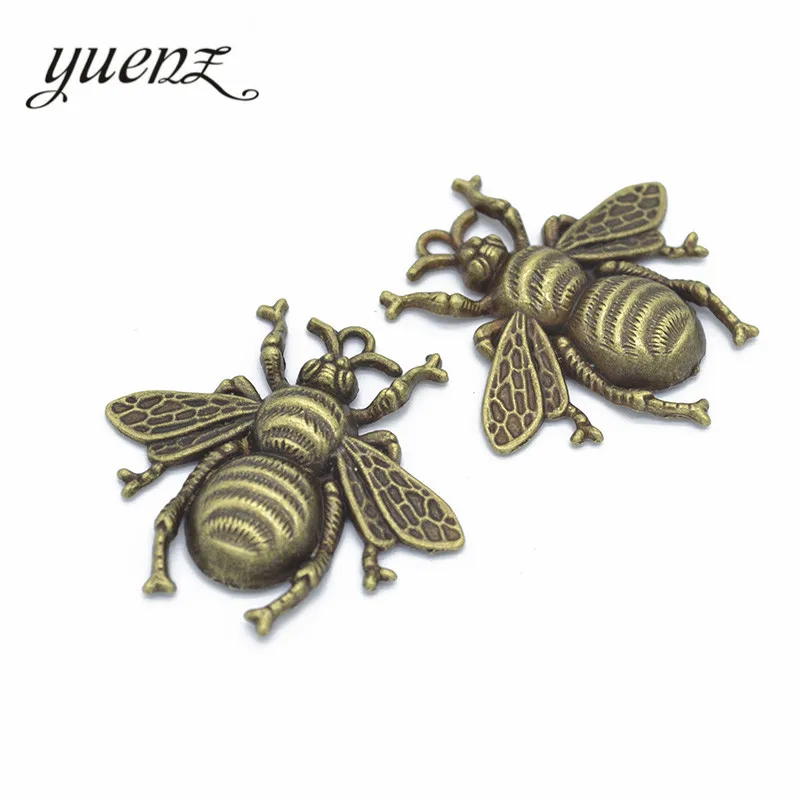 YuenZ 5 шт. 3 цвета античное серебро пчела Шарм подходит для браслеты, подвесные Колье DIY металлические украшения 40*38 мм D241