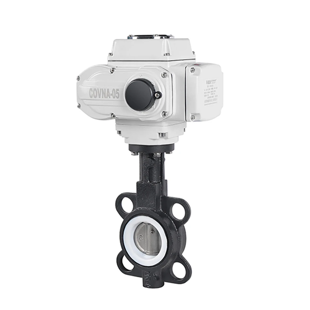 DN50 2 ''литья вафли электрический затворы чугунные моторизованный клапан с Нержавеющая сталь диск на/Off Тип