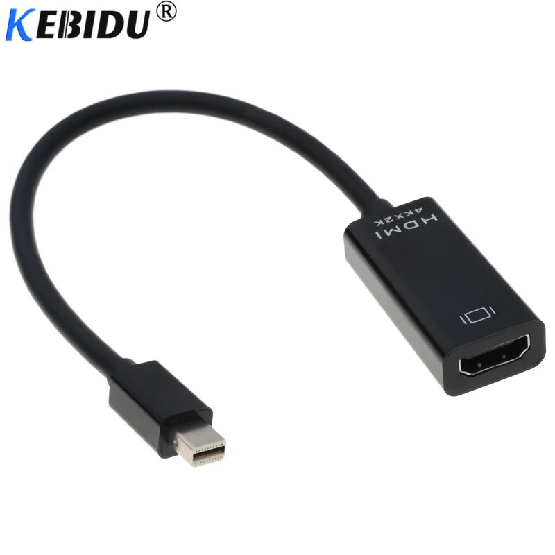 Кабель переходник Kebidu 4K Mini DP в HDMI Папа мама порт дисплея Thunderbolt для Apple Mac Macbook