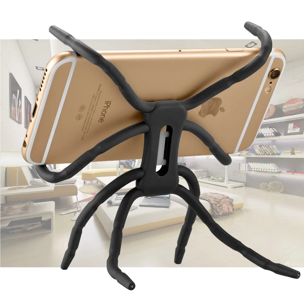 XMXCZKJ Đa Năng Nhện Linh Hoạt Cầm Tay Giá Đứng Cho Huawei Xiaomi Samsung Xe Giữ Điện Thoại Có Thể Điều Chỉnh Chân Đế mobile finger holder