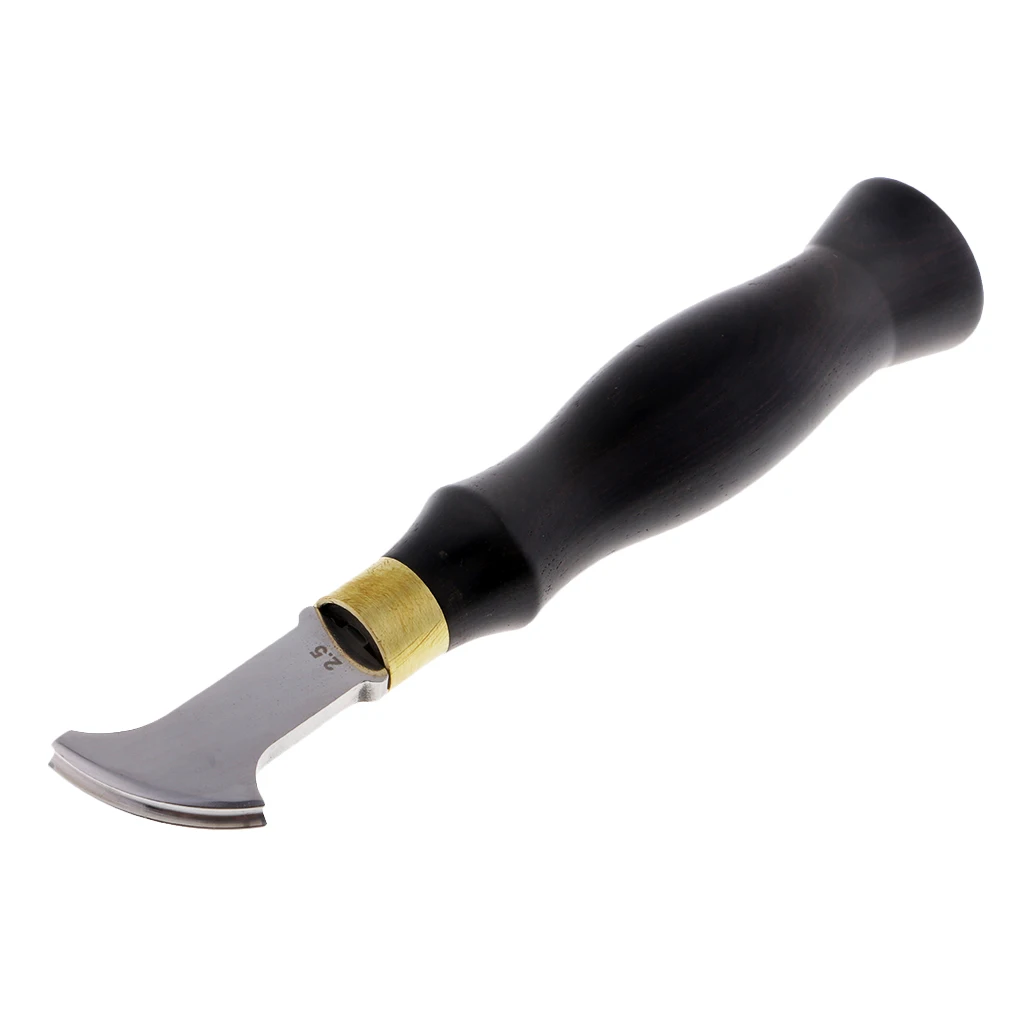 DIY Leather Craft Edge Creaser Stainless Steel Ebony Edge Marking Decorate Tool
