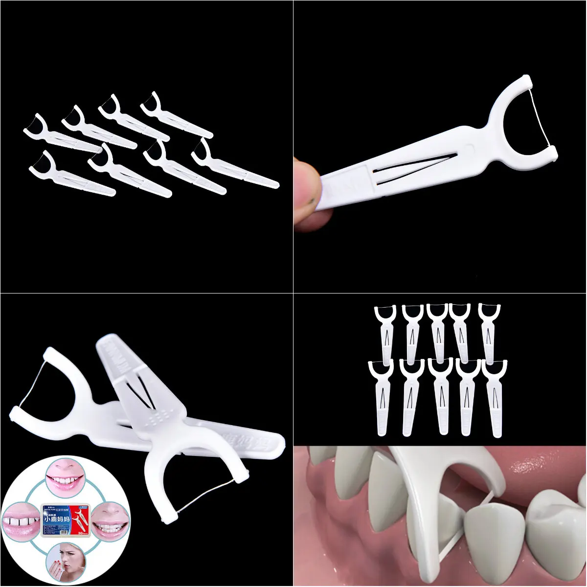 

100pcs Dental Floss Interdental Brush Teeth Stick Toothpicks tooth thread Floss Pick Hot Saling